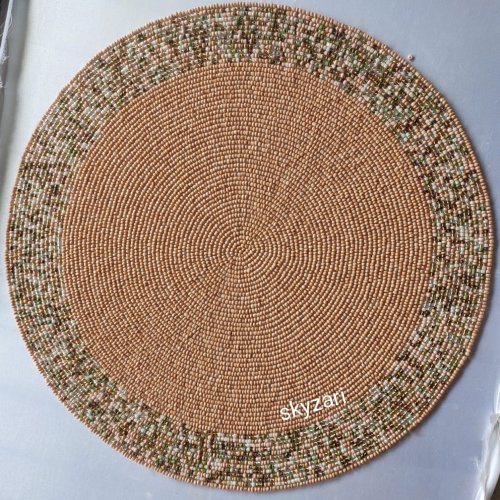 Brown Embroidered Placemat