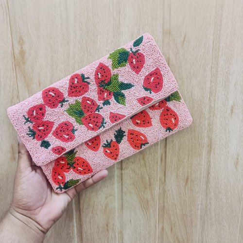 Floral Embroidered Hand Purse