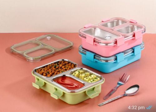 3 Compartment Insulated Lunch Box