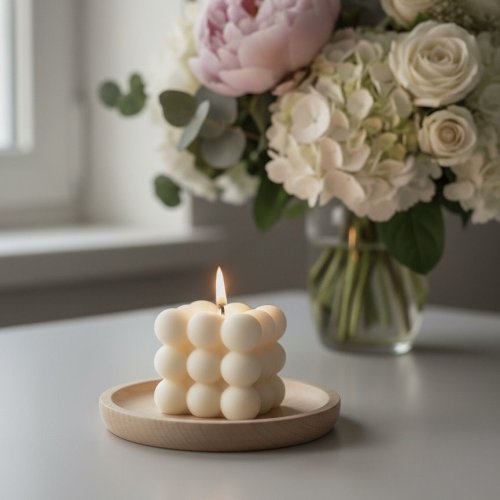 Square Bubble Scented Candle