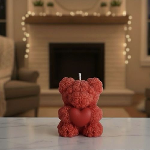 Teddy Bear Shaped Scented Candle