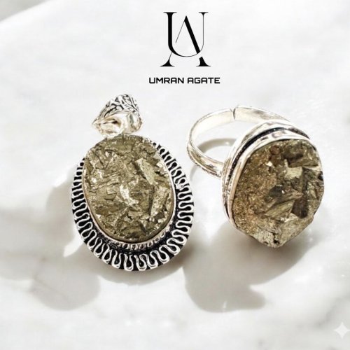 Pyrite Stone Ring