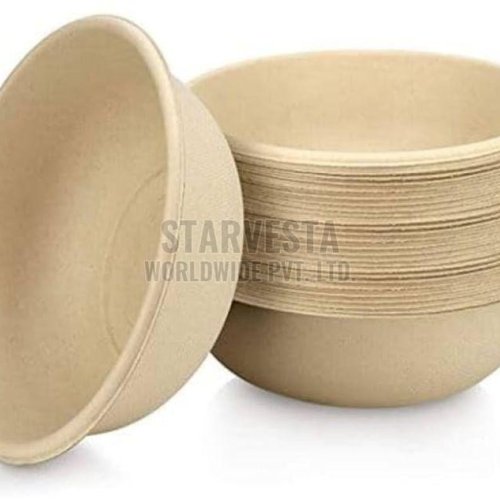 Round Sugarcane Bagasse Disposable Bowl