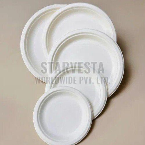 Round Sugarcane Bagasse Disposable Plate