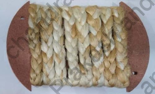 Bleached Melange Jute 3 Ply Braided Cord