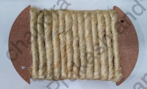 Cream Jute Single Ply Thick Handspun Yarn