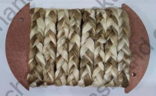 Grey Mélange Jute Three Strand Decorative Braid Rope