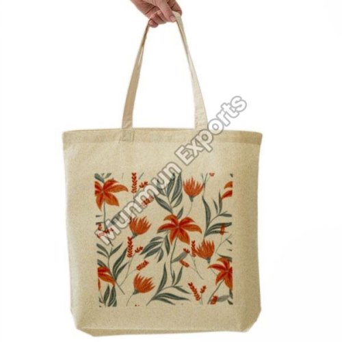 Printed Canvas Shoulder Bag