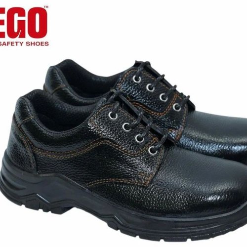Kego Black Oil Resistant Leather Safety Shoes