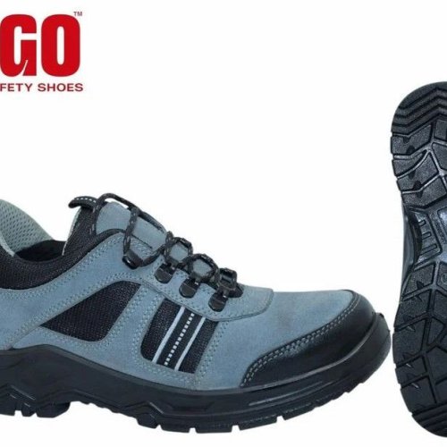 Kego KG-PUL-1004 Grey Suede Leather PU Safety Shoes