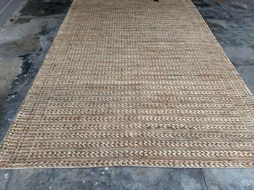 Beige Jute Hand Tufted Carpet