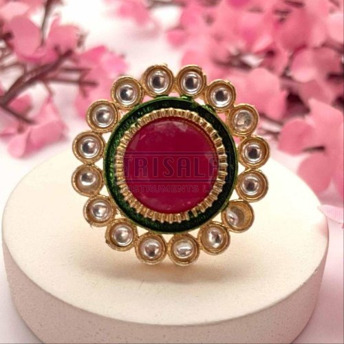 Women Premium Stone Studded Finger Ring