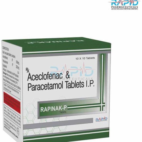 Rapinak P Aceclofenac Paracetamol Tablet