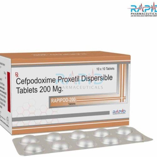 Rapipod 200mg Cefpodoxime Proxetil Dipersible Tablet