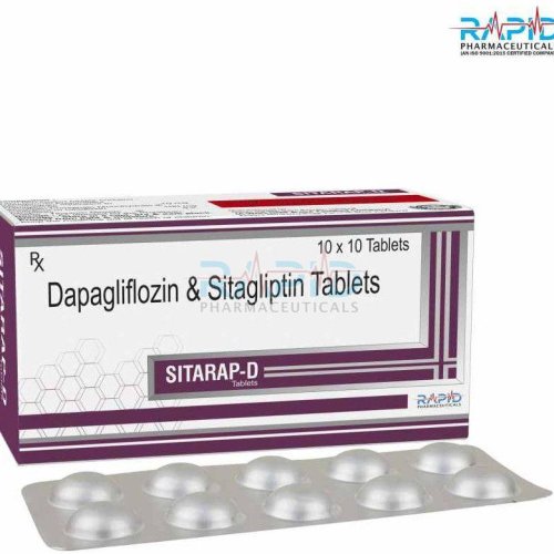 Sitarap D Dapagliflozin Sitagliptin Phosphate Monohydrate Tablet