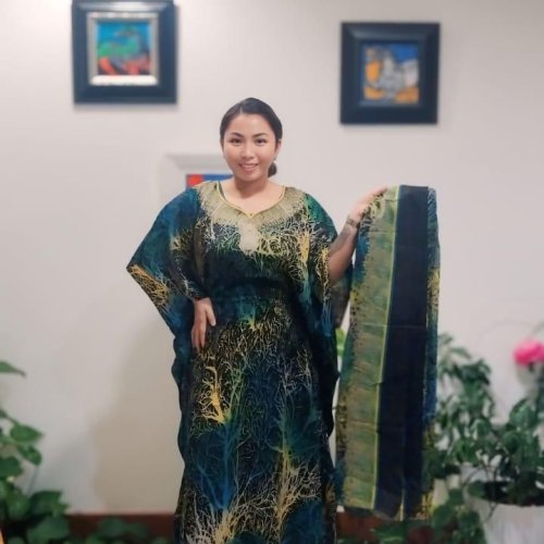 Ladies Printed Kaftan