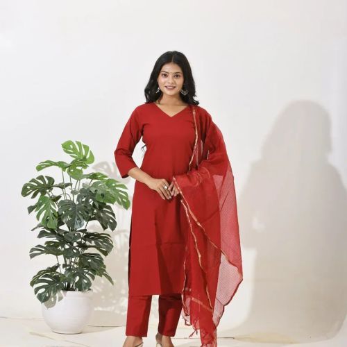 Maroon Mirage Kurta Set