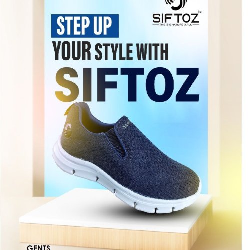 Mens Black Textured Slip-On Shoes