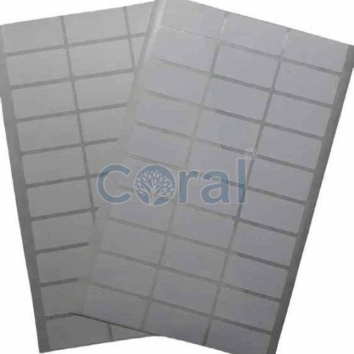 1.5x0.75 Inch Coral White Label Sticket Sheet