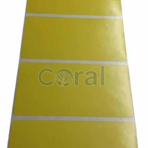 100x50mm Yellow Barcode Label Roll