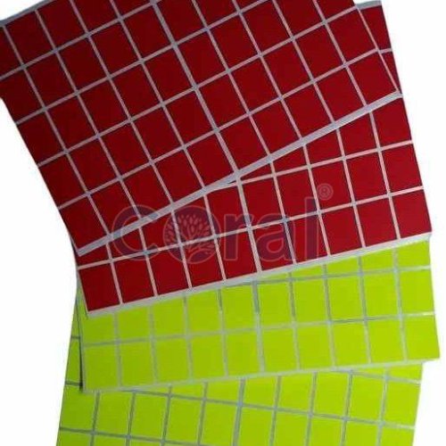 1x0.75 Inch Coral Label Sticker Sheet