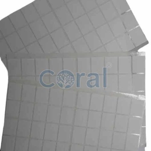 1x0.75 Inch Coral White Label Sticker Sheet