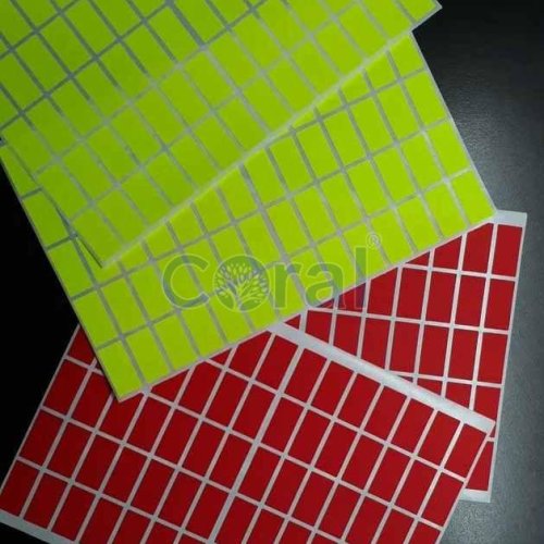 Flurocent Label Sticker