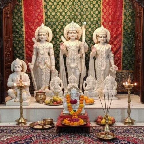 Marble RAM Darbar Statue