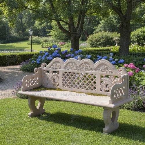 Sandstone Stone Carved Benches