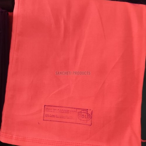 Red Solid Cotton Petticoat