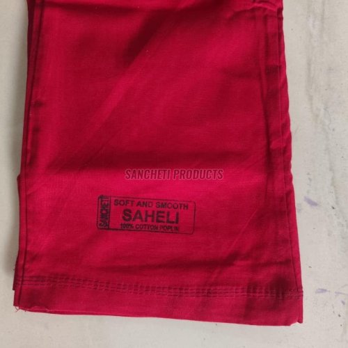 Red Soft Cotton Poplin Petticoat