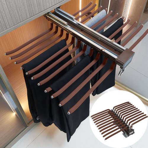 Pull Out Double Line Trouser Rack