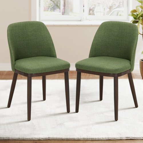 Moss Green Wooden Dining Chair