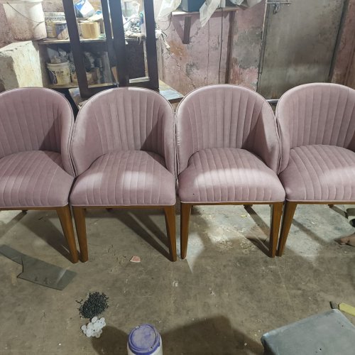 C Shape Wooden Dining Chair