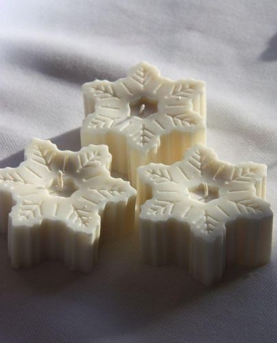 Christmas Snowflake Candle