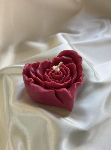 Heart Shape Rose Candle