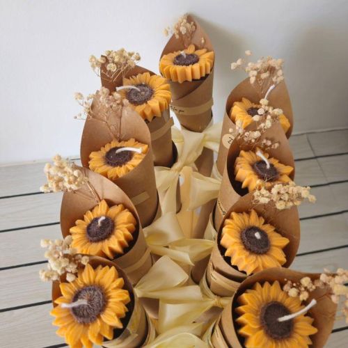 Sunflower Bouquet Candle