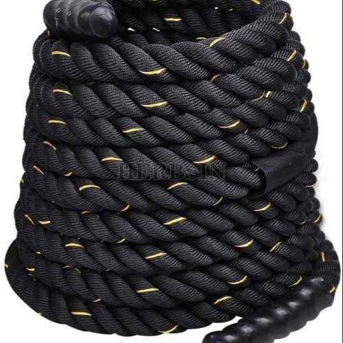 Black Nylon Gym Battle Rope
