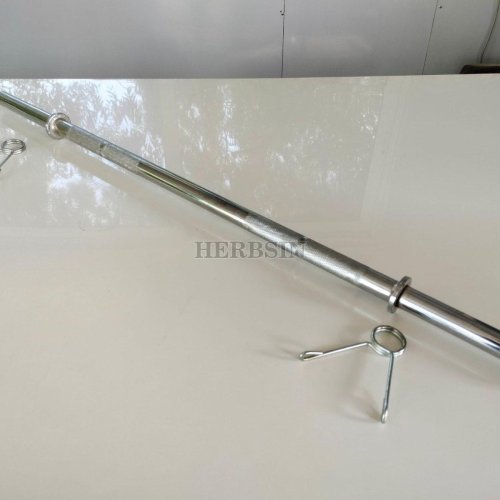 Silver Mild Steel 3 Feet Gym Barbell