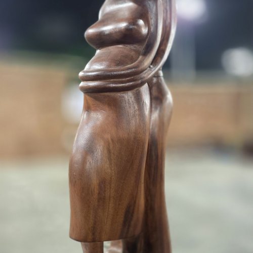 The Sweetest Wait Wooden Statue