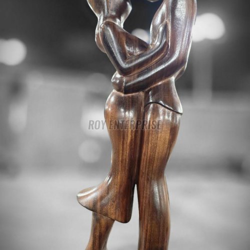First Love Wooden Statue for Home Decor
