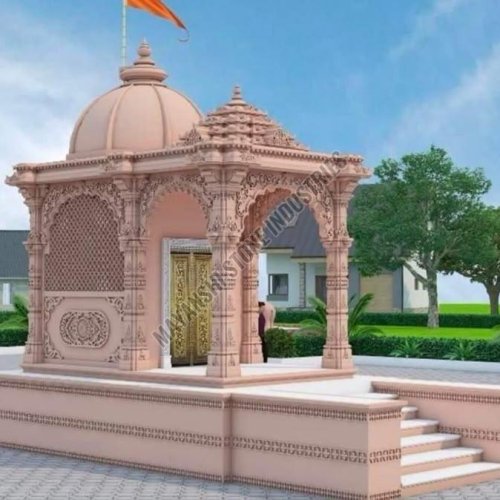 Pink Sandstone Ornamental Heritage Mandir