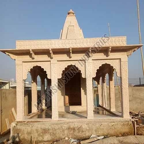 Pink Sandstone Royal Indian Mandir