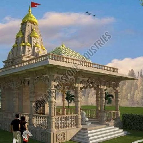 Pink Sandstone Indian Architectural Temple