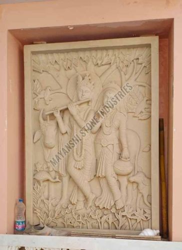 Sandstone Decorative Carved Wall Panel