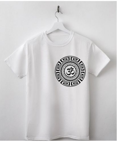 White Men Short Sleeve Printed T-Shirt