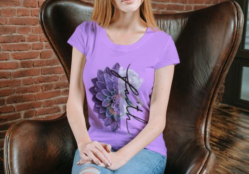 Women Half Sleeve Printed Cotton T Shirt