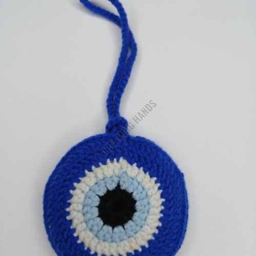 Handmade Evil Eyes Crochet Pouch