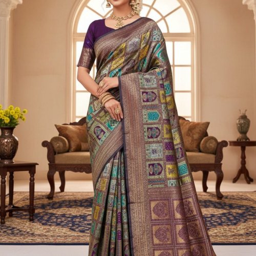 Designer Lichi Banarasi Saree