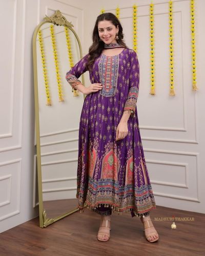 Designer Women Chinon Kurta Set